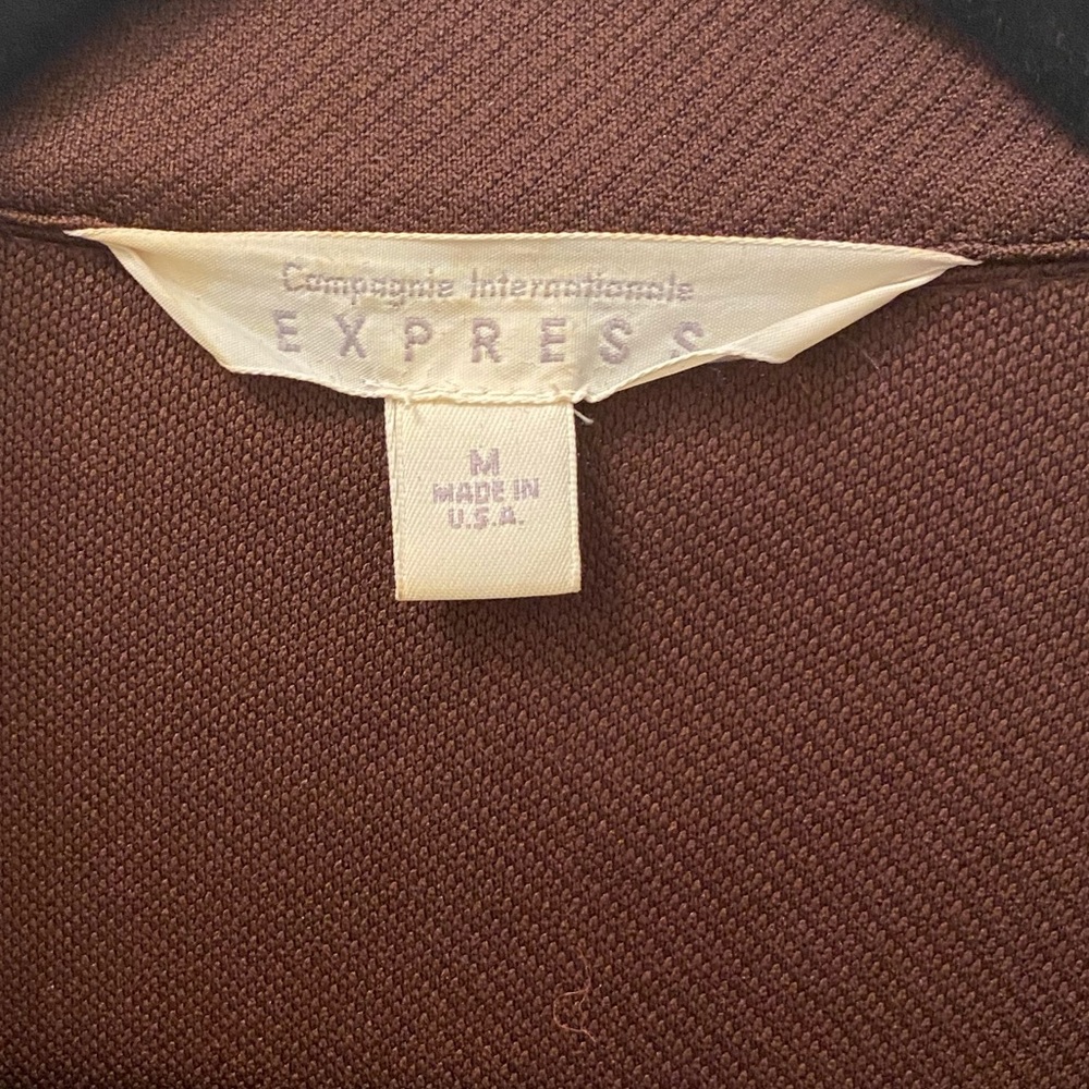 Vintage Express Brown Belted Blazer - Picture 8 of 12